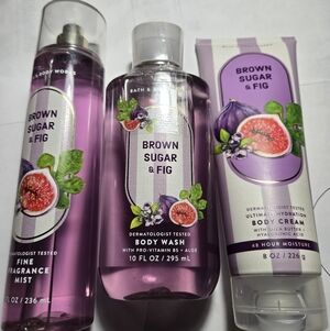 Bath & Body Works Brown Sugar & Fig Body Wash - Purple